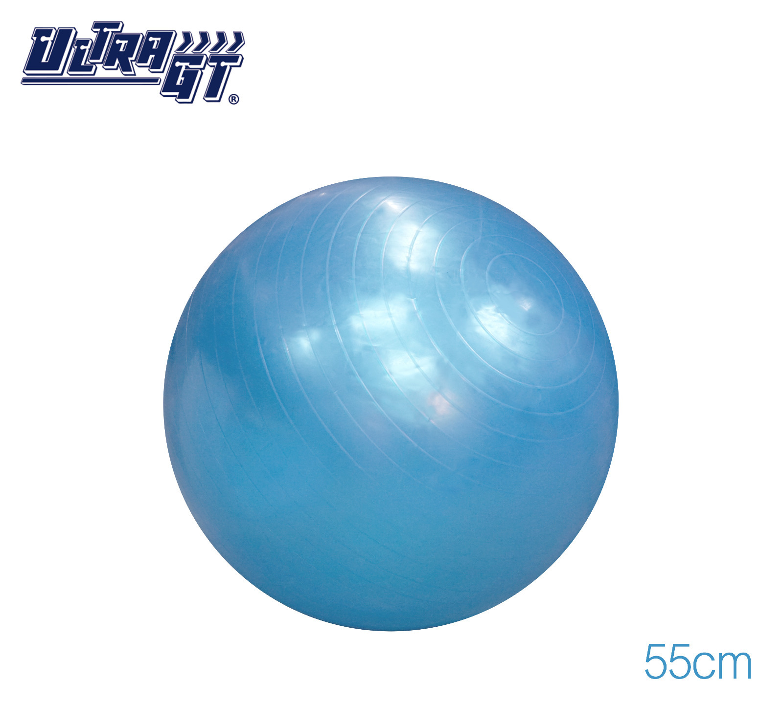 ULTRA GT 瑜珈球 普拉提球 健身波 55cm (藍色)(連氣泵)