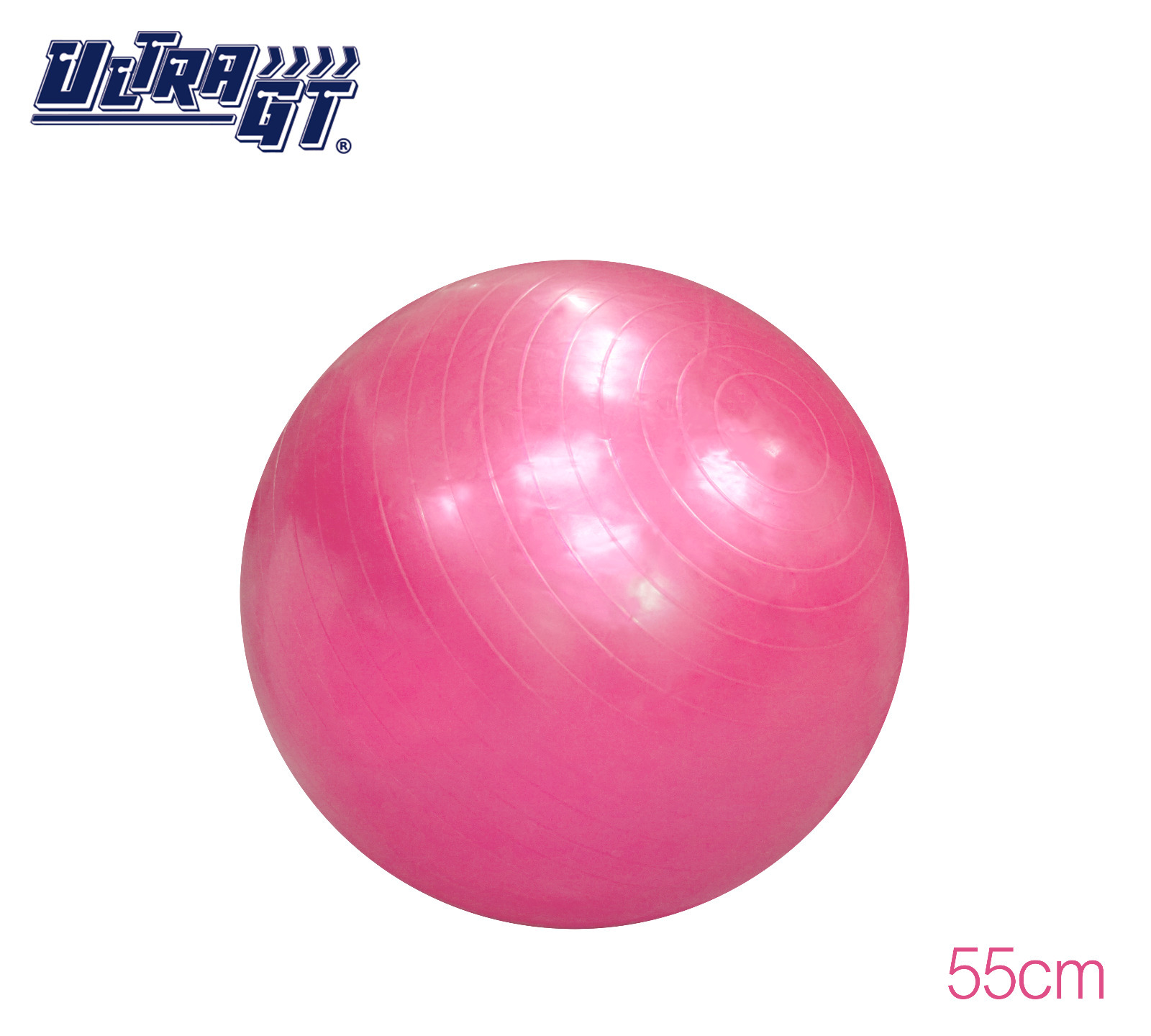 ULTRA GT 瑜珈球 普拉提球 健身波 55cm (粉紅色)(連氣泵)