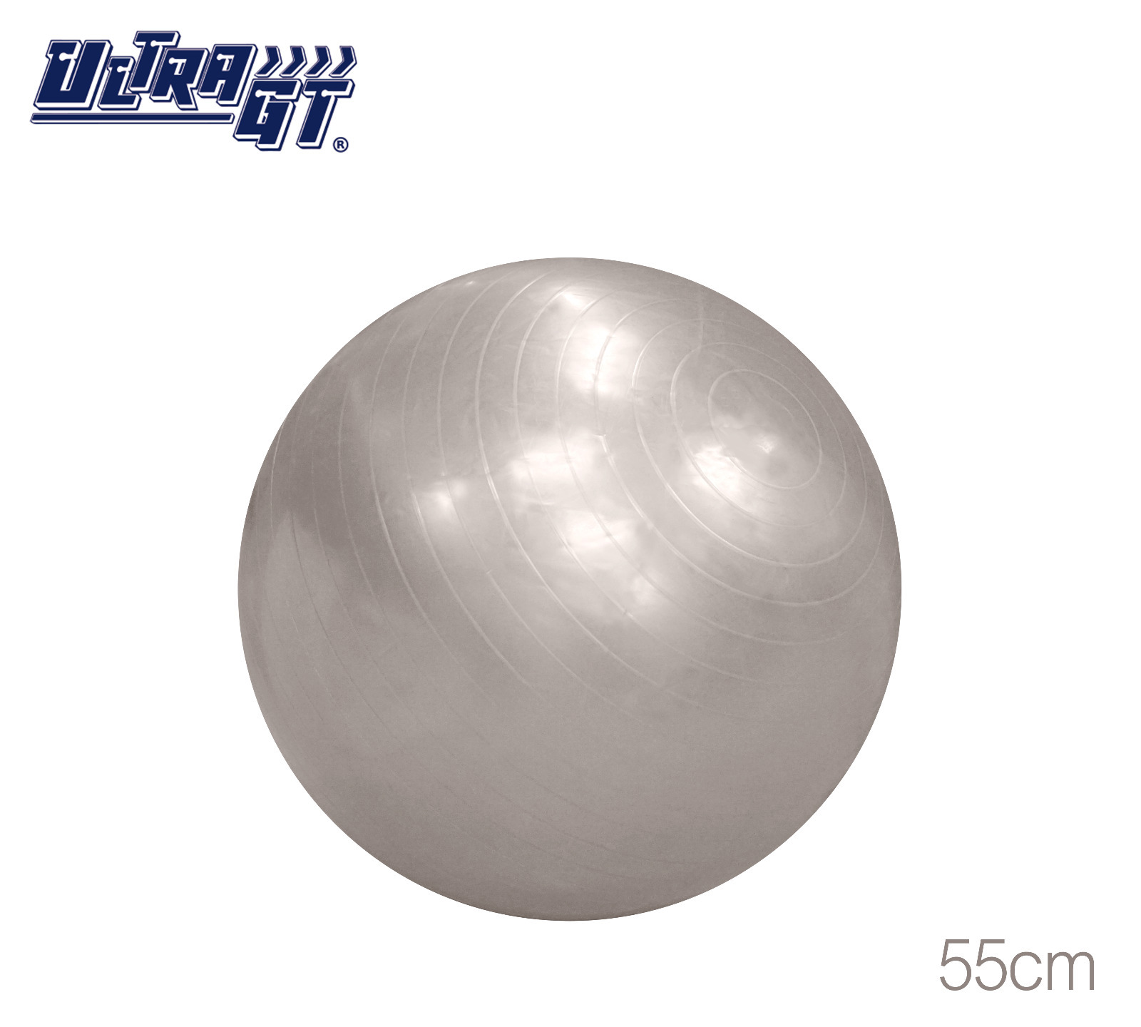 ULTRA GT 瑜珈球 普拉提球 健身波 55cm (灰色)(連氣泵)