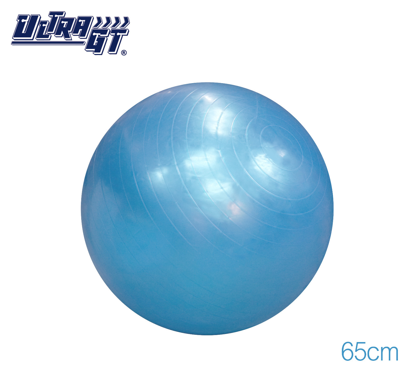 ULTRA GT 瑜珈球 普拉提球 健身波 65cm (藍色)(連氣泵)