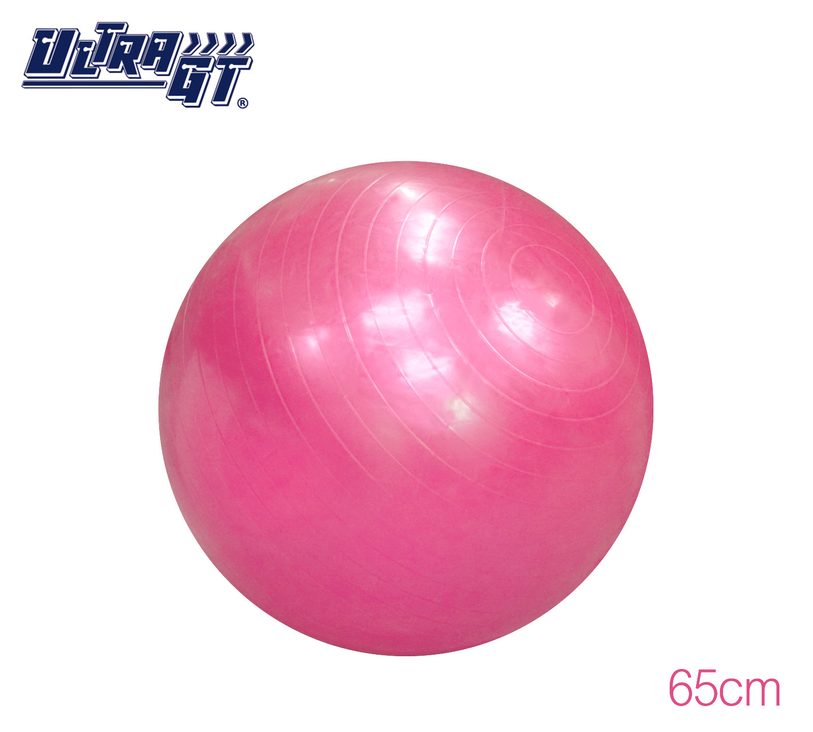 ULTRA GT 瑜珈球 普拉提球 健身波 65cm (粉紅色)(連氣泵)
