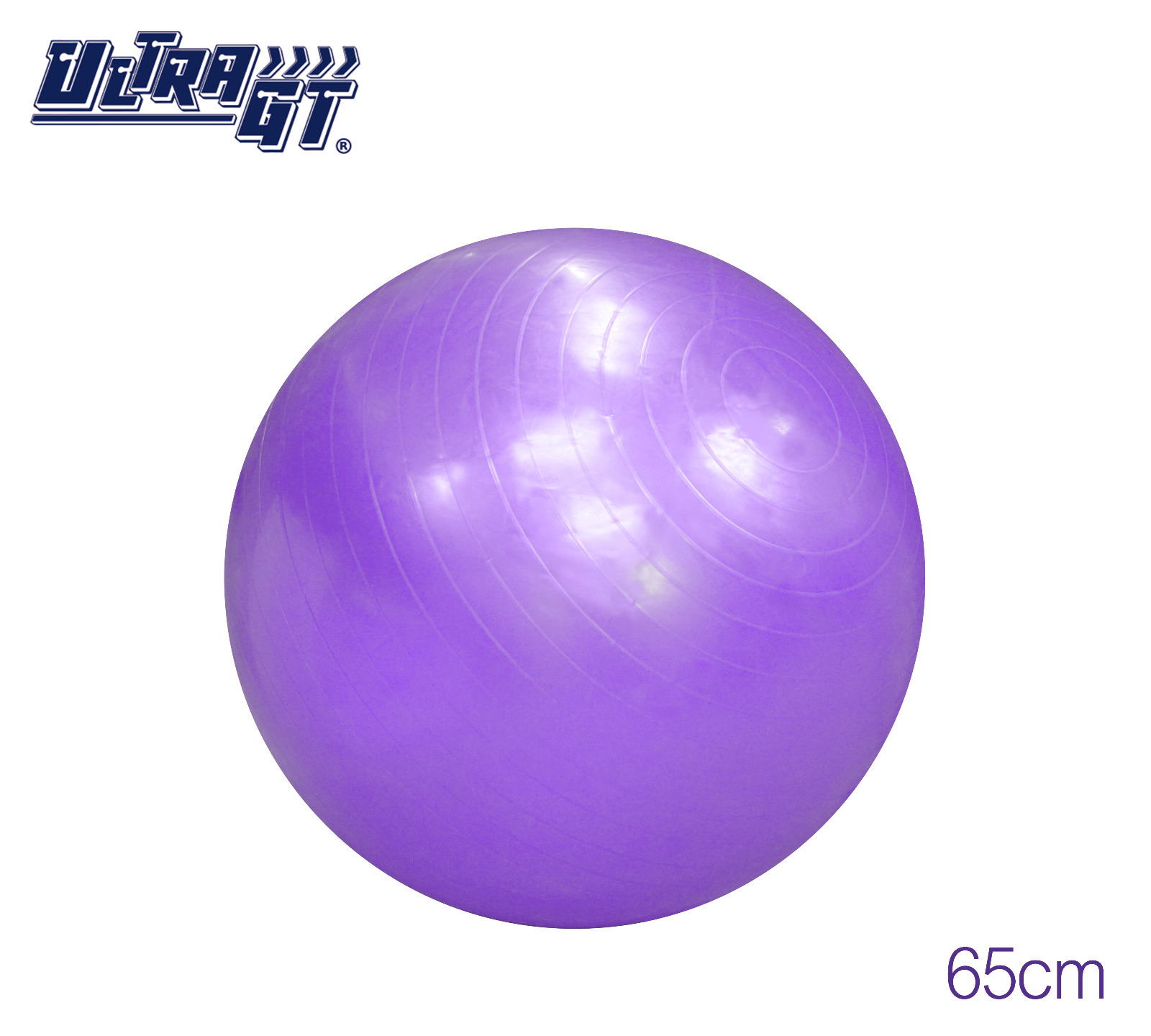 ULTRA GT 瑜珈球 普拉提球 健身波 65cm (紫色)(連氣泵)