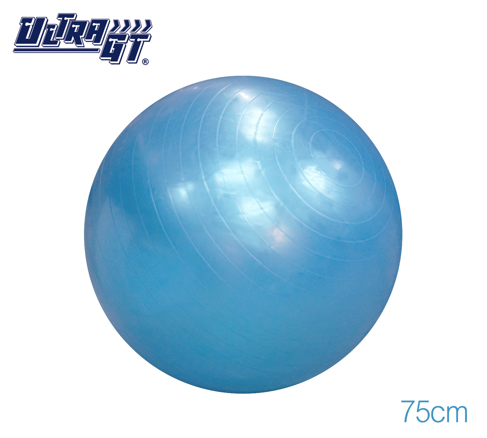 ULTRA GT 瑜珈球 普拉提球 健身波 75cm (藍色)(連氣泵)