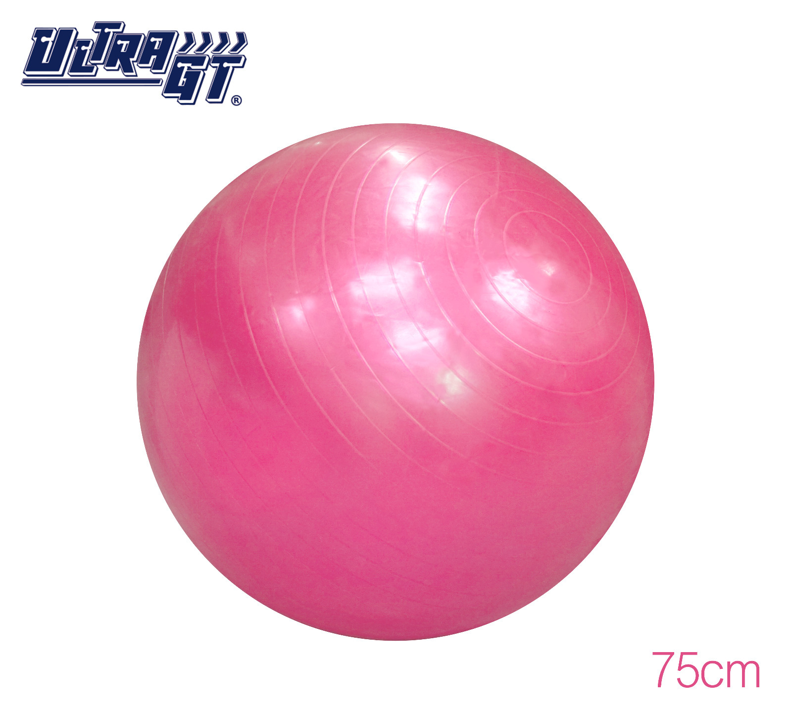 ULTRA GT 瑜珈球 普拉提球 健身波 75cm (粉紅色)(連氣泵)