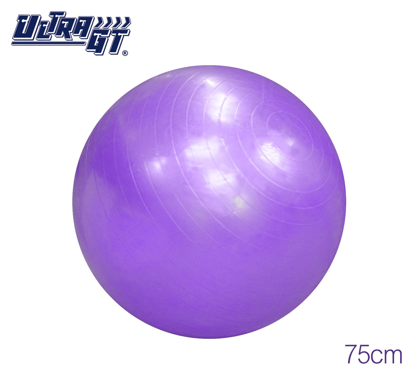 ULTRA GT 瑜珈球 普拉提球 健身波 75cm (紫色)(連氣泵)