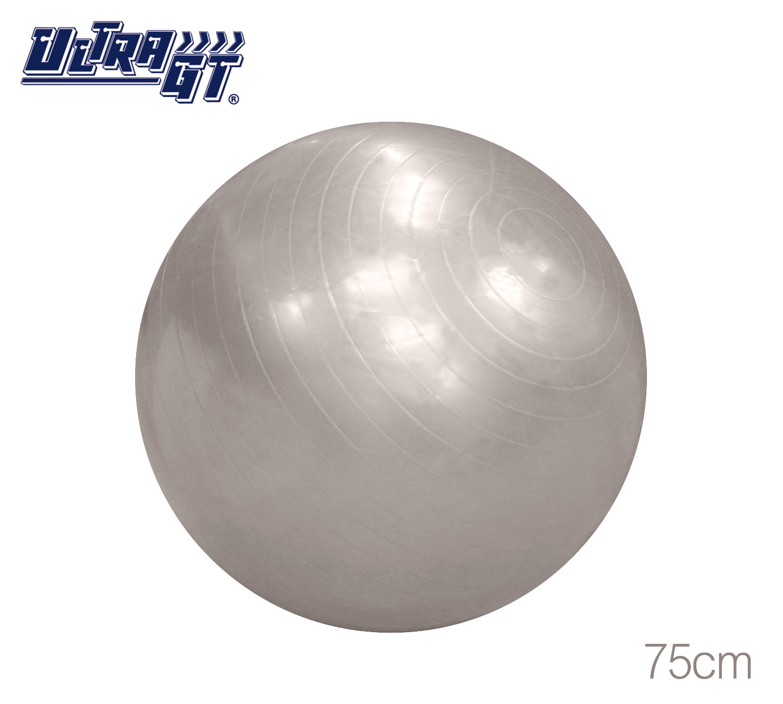 ULTRA GT 瑜珈球 普拉提球 健身波 75cm (灰色)(連氣泵)