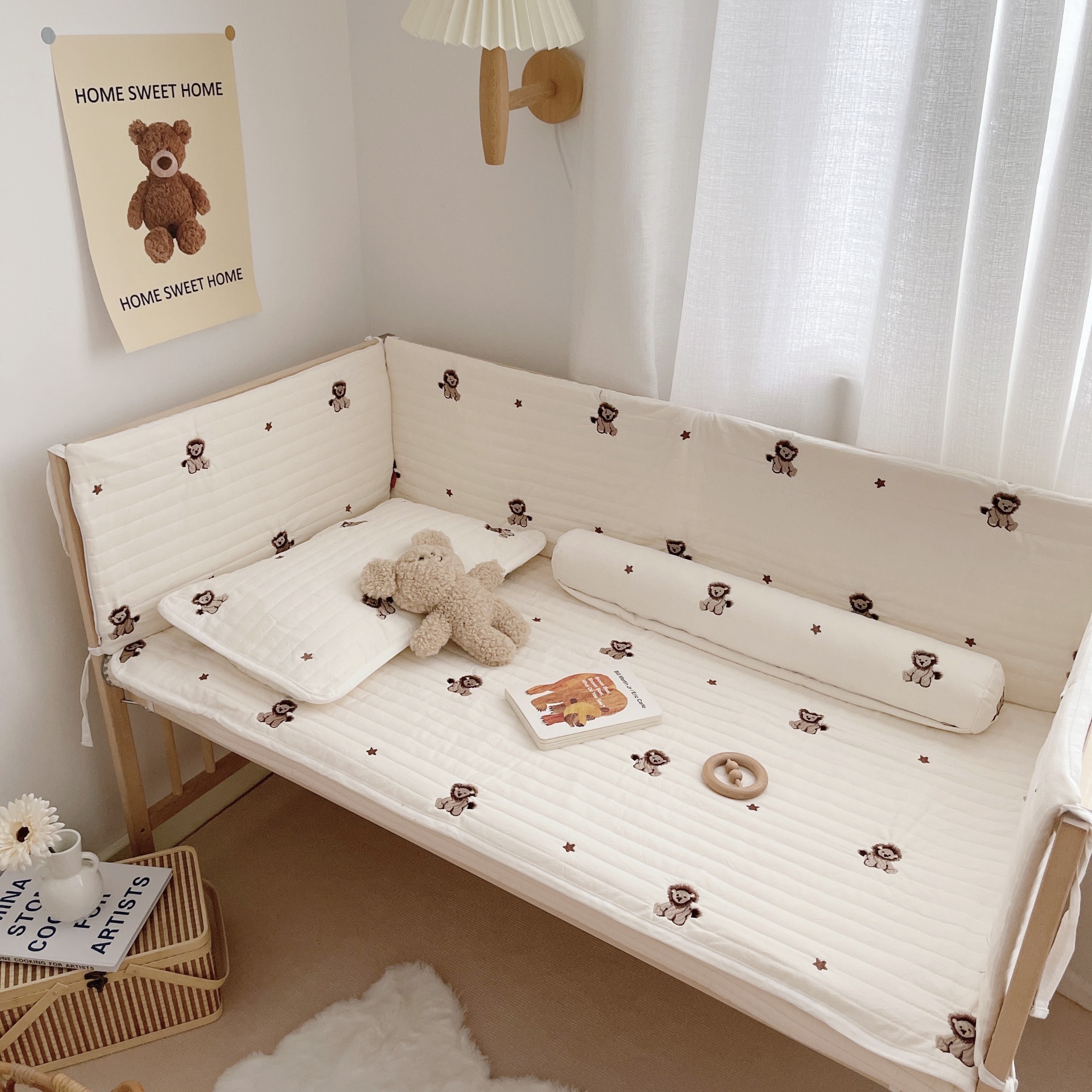 小獅子主題床品八件組