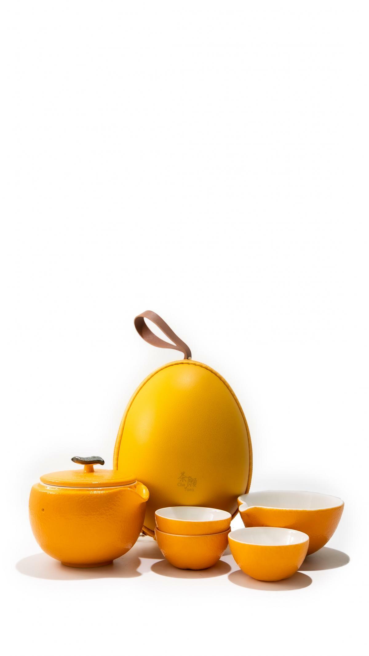 Cha Yuen - Ceramics tea set with travelling package