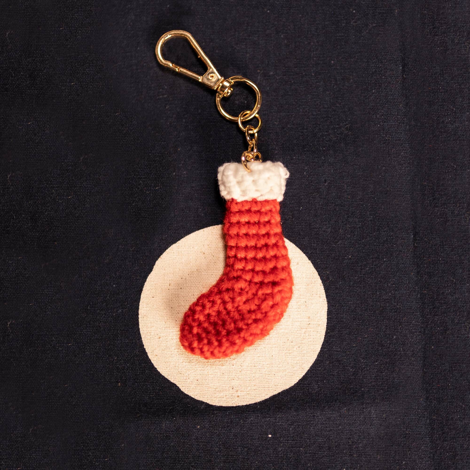 聖誕襪鎖匙扣