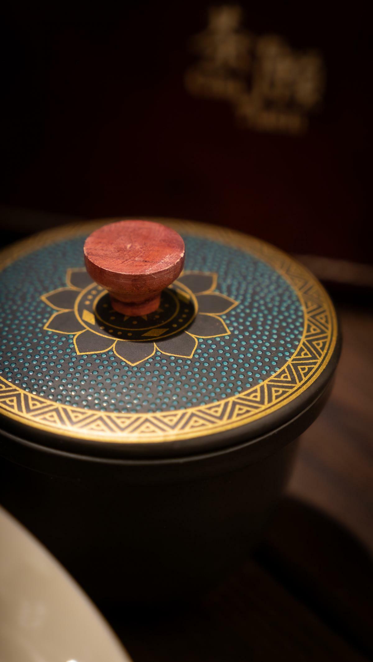 Cha Yuen - Portable ceramics tea set (blue/black/purple)