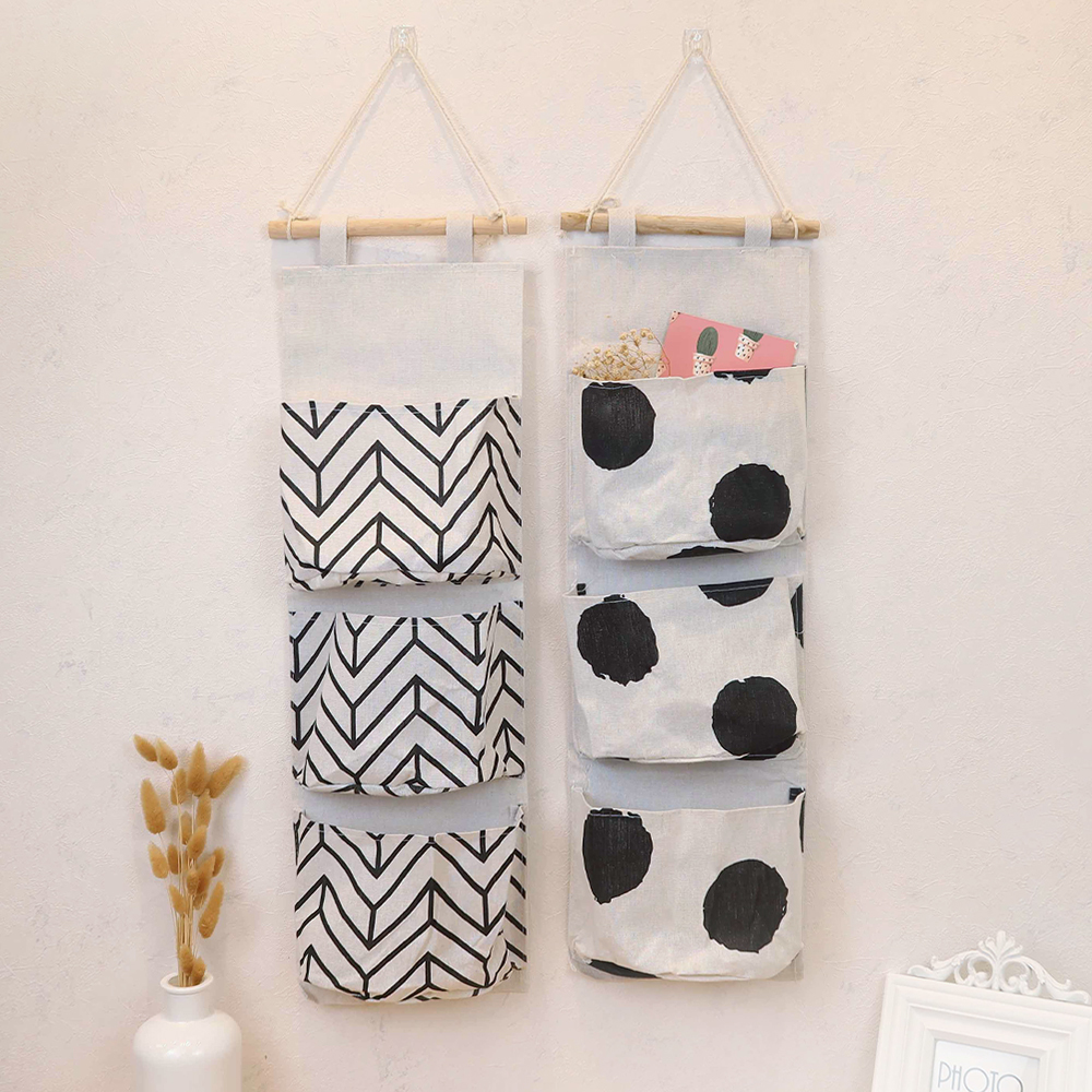 輕巧掛牆三層小物收納袋