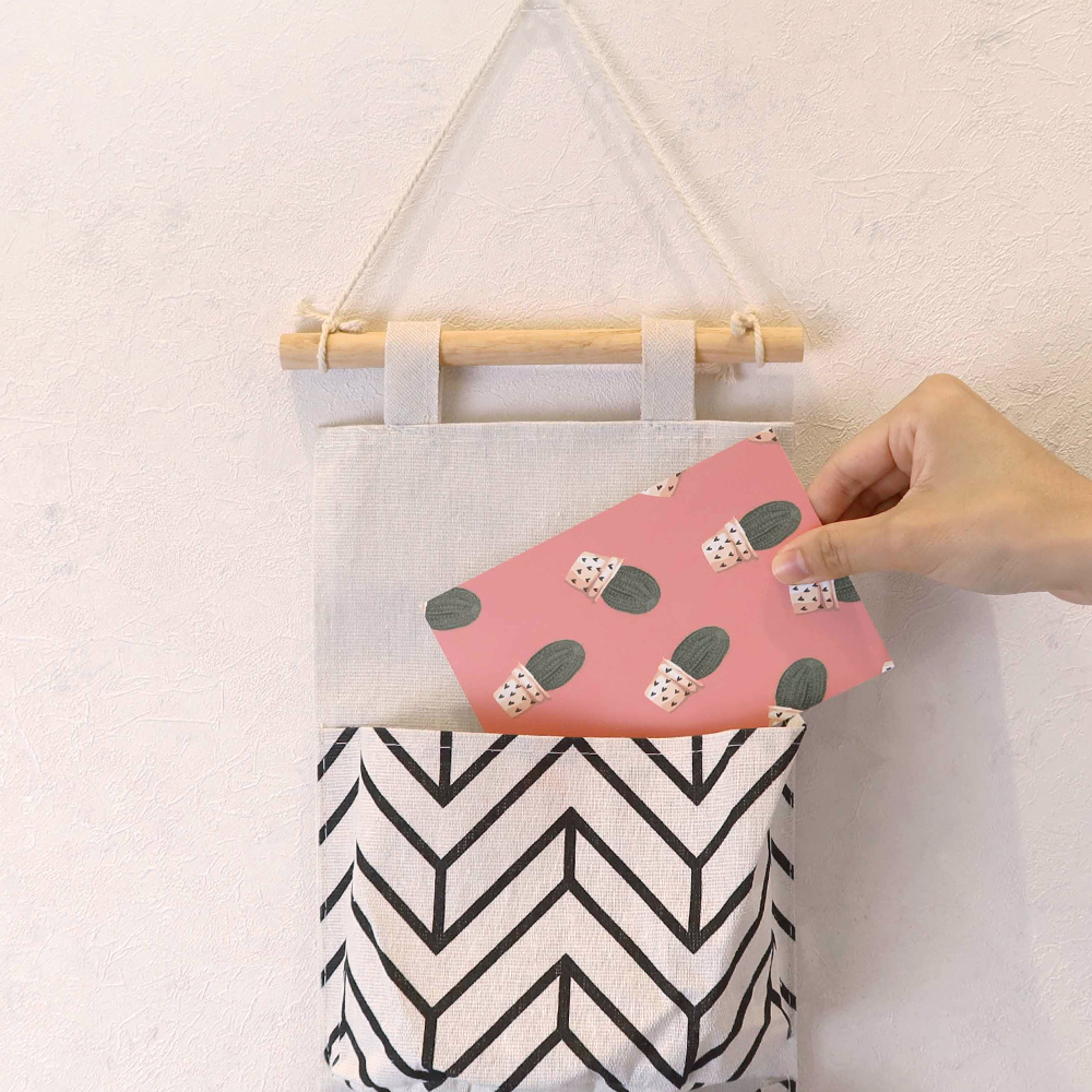 輕巧掛牆三層小物收納袋