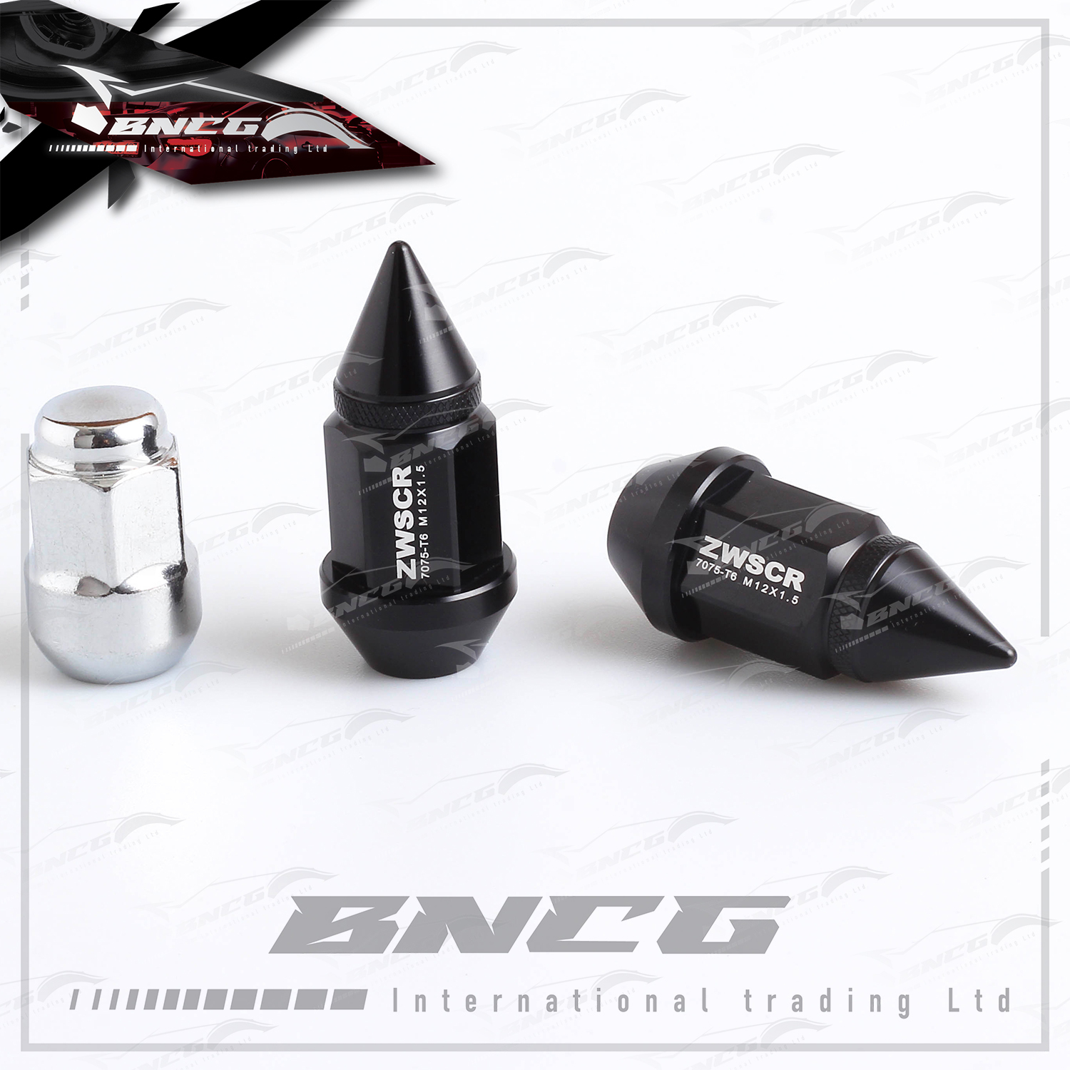 汽車輪圈 螺母改裝 輕量化 鋁合金7075-T6 鍛造螺帽 3種尺寸可選 陽極氧化 不退色 【一套20入】尖頭版