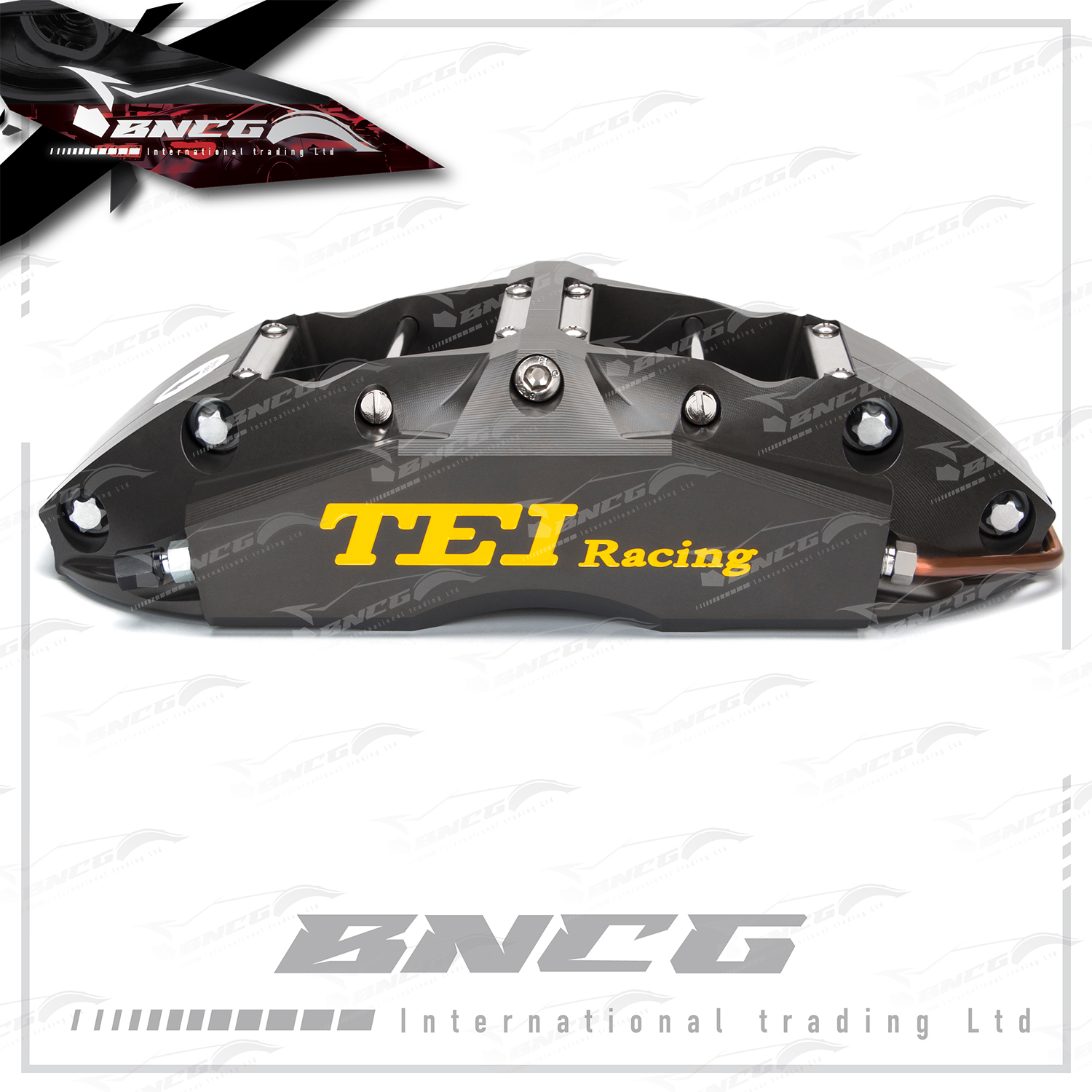 德國註冊 TEI Racing P40 Super 兩片式鍛造 對向4活塞 煞車卡鉗 制動系統 套裝 碟盤款式可選