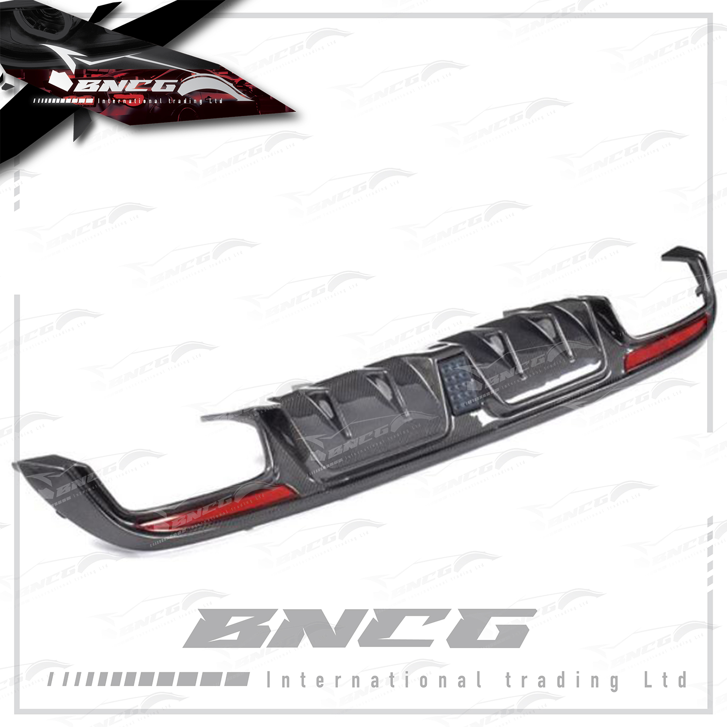 賓士 Benz C Class W205 15-17年式 改裝 卡夢 碳纖維 外觀件 空力套件 領航燈款 後下巴