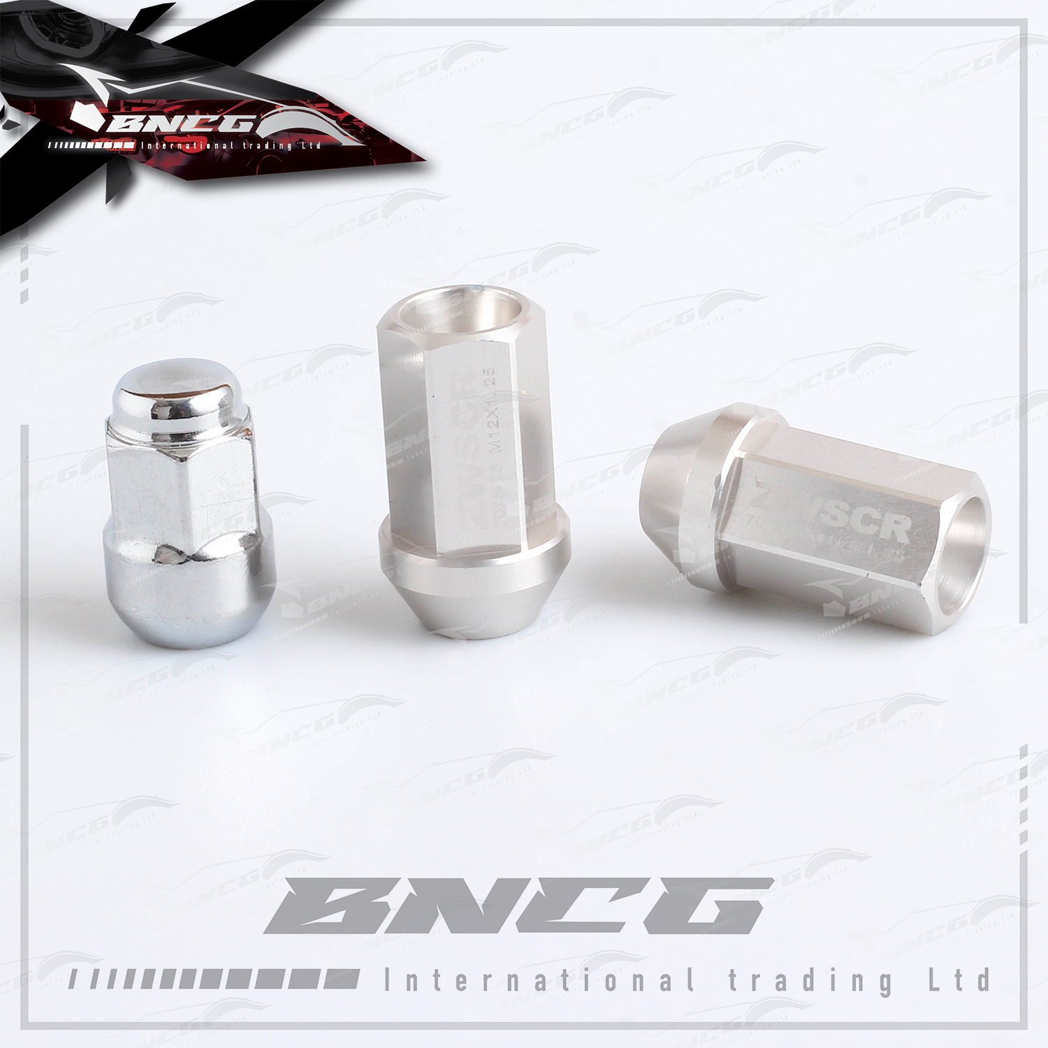 汽車輪圈 螺母改裝 輕量化 鋁合金7075-T6 鍛造螺帽 42mm 陽極氧化 不退色 【一套20入】中長凹槽版