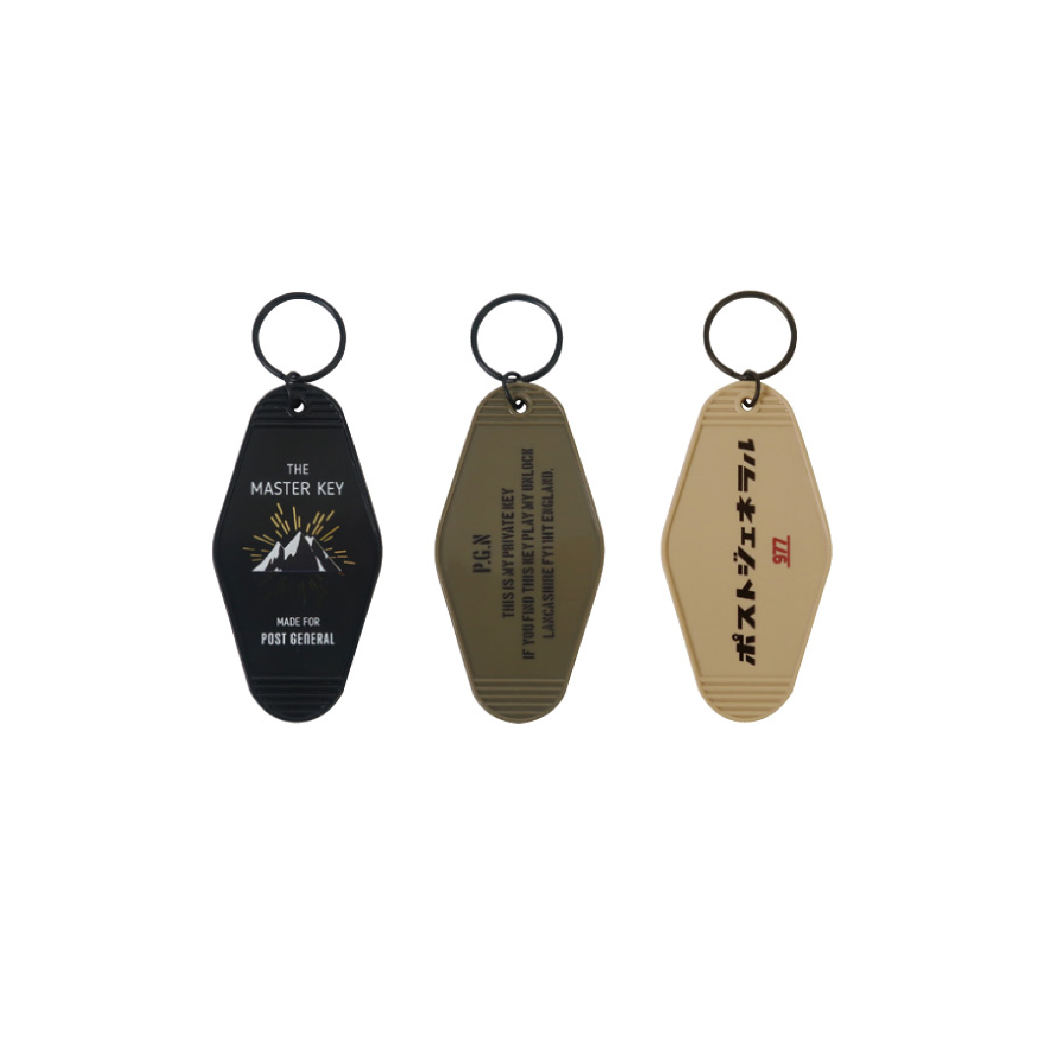 POST GENERAL THE HOTEL KEY HOLDER 復古飯店鑰匙圈