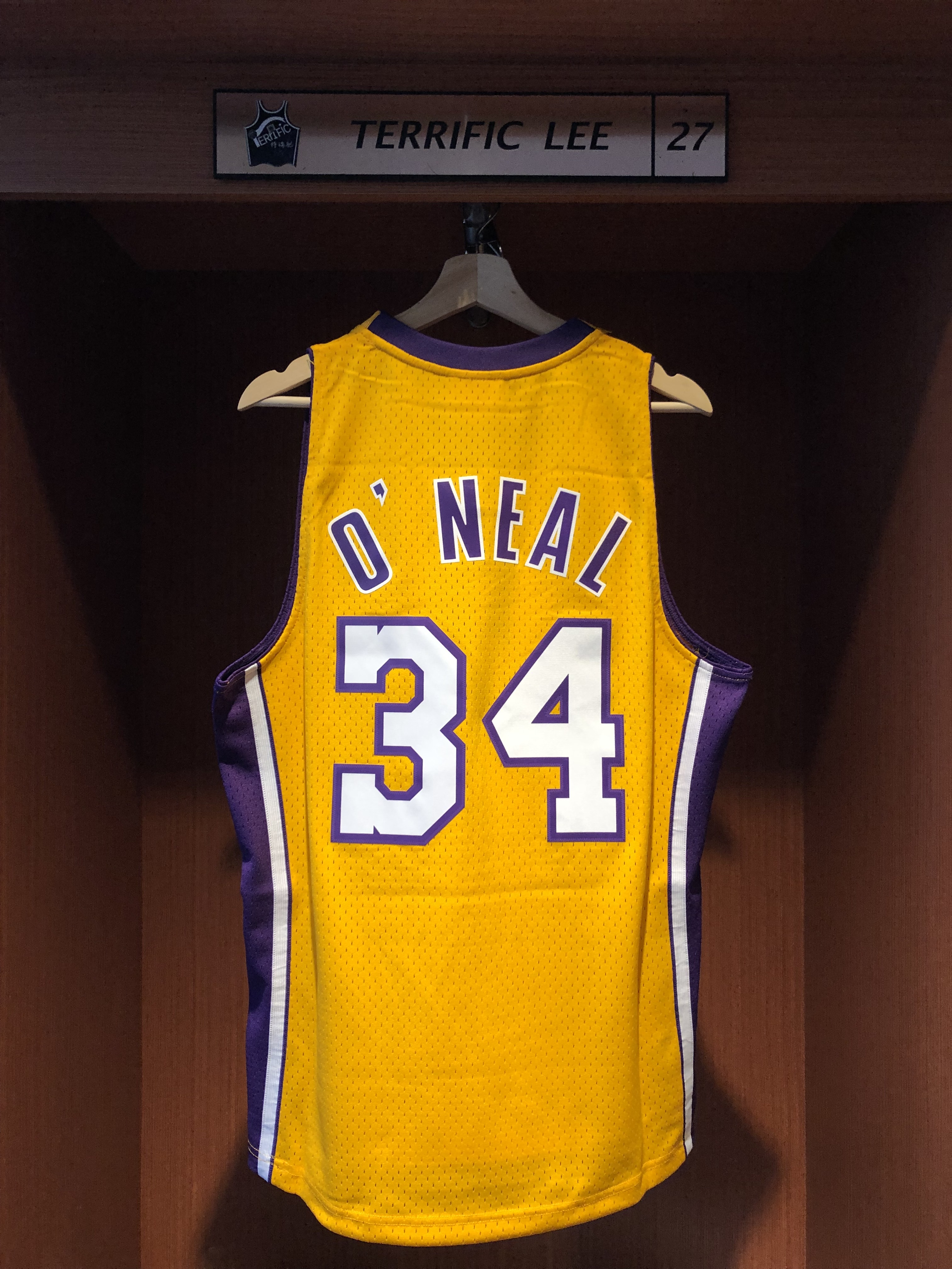 NBA球衣 Shaquille ONeal 洛杉磯湖人黃 99-00 M&N Swingman G2 球迷版 熱轉印 全新