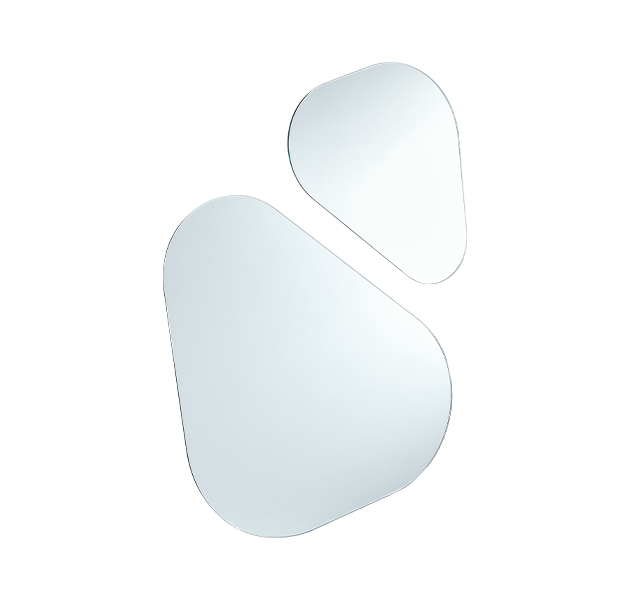 OVO京典衛浴 化妝鏡推薦型號 M3037-1 / M3037-2 不規則造型鏡面 *無銅鏡