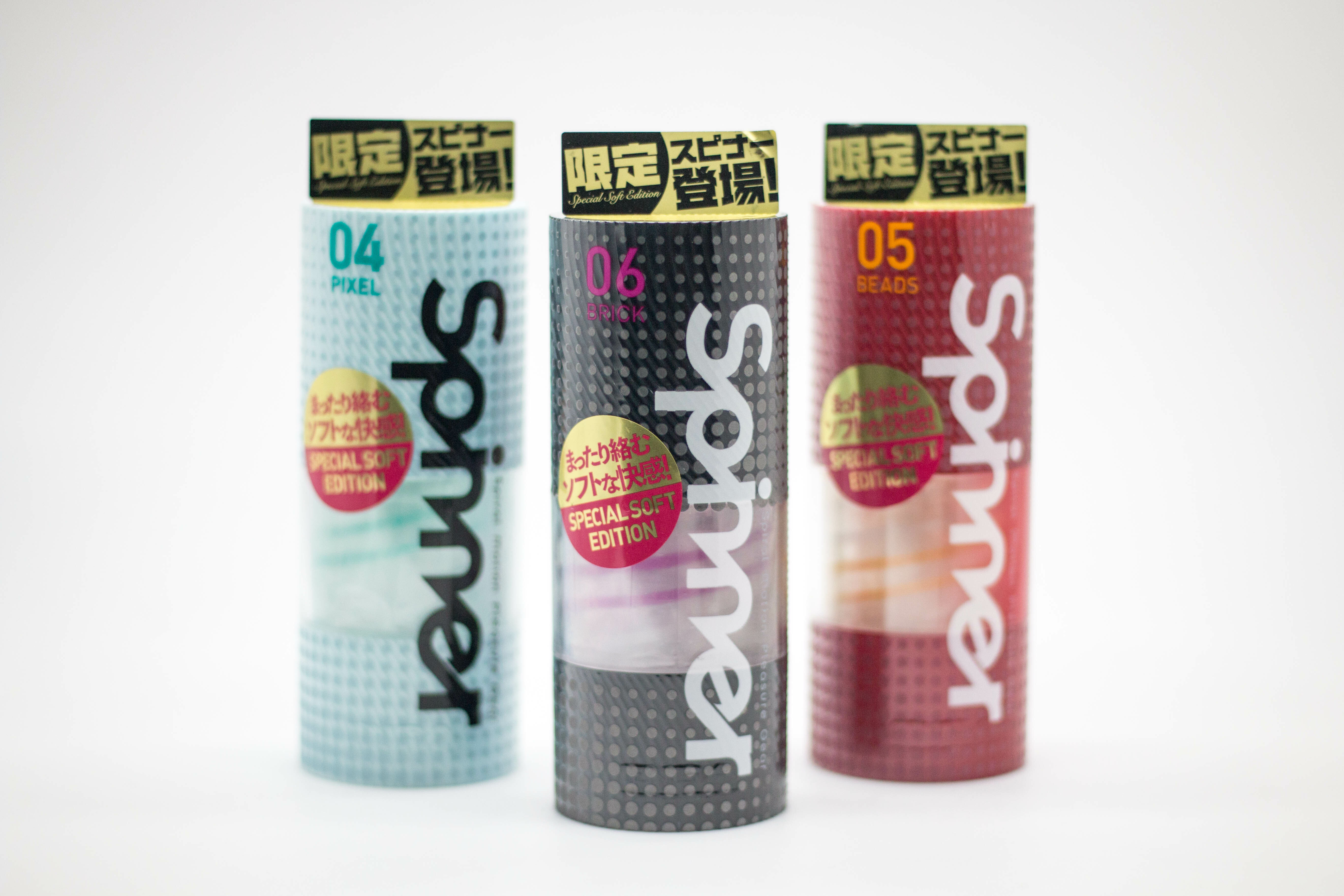 tenga spinner商品三款展示圖