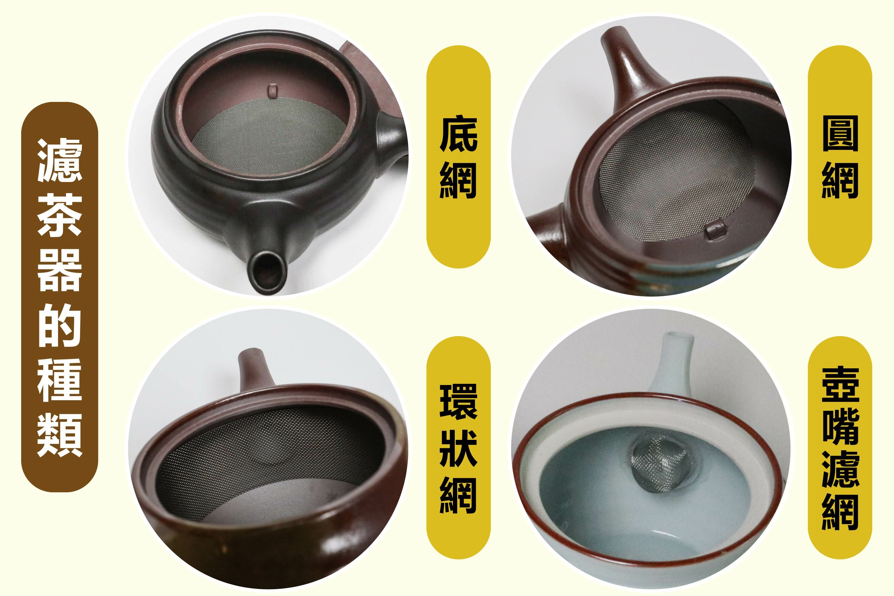 陶瓷泡茶壺濾網種類