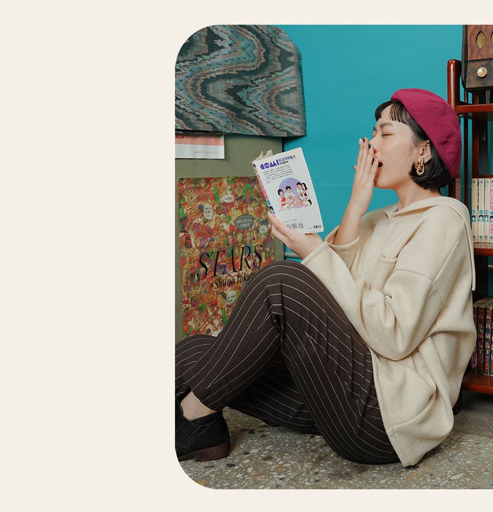 復古時代抽繩修身長褲-K歌之王