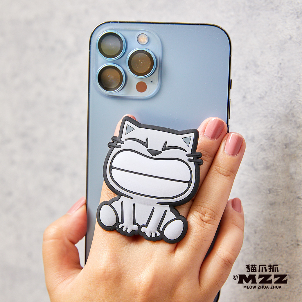 貓爪抓-胖茶茶坐姿手機支架