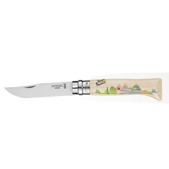 Opinel No. 8 Folding Knife Le Tour De France Sublimated 8號不鏽鋼尖頭摺刀(2021環法單車賽紀念版)