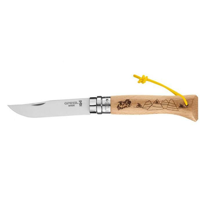 Opinel No. 8 Folding Knife Le Tour De France Engraved 8號不鏽鋼尖頭摺刀(2021環法單車賽紀念版)