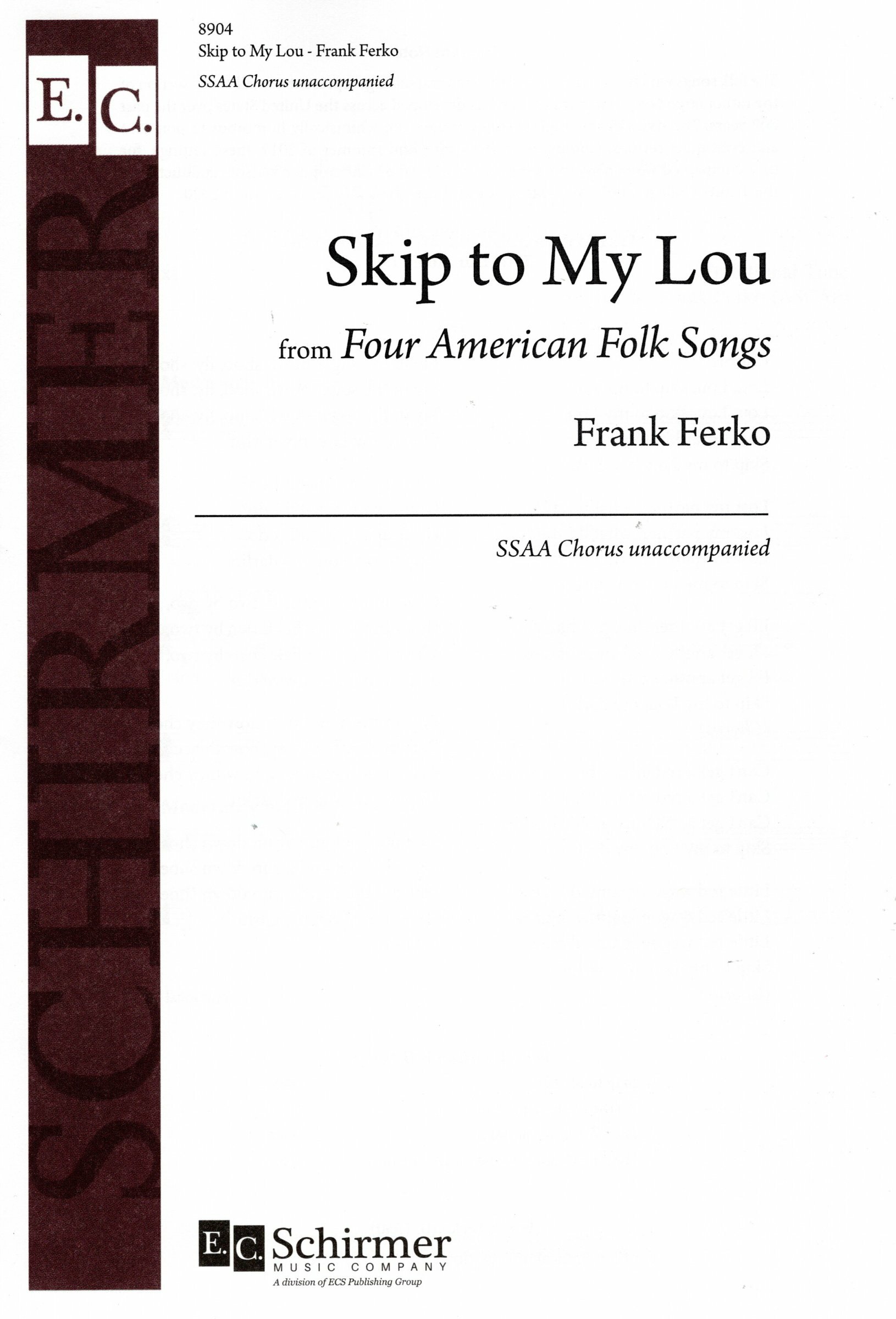 【女聲四部】《Skip to My Lou》from Four American Folk Songs