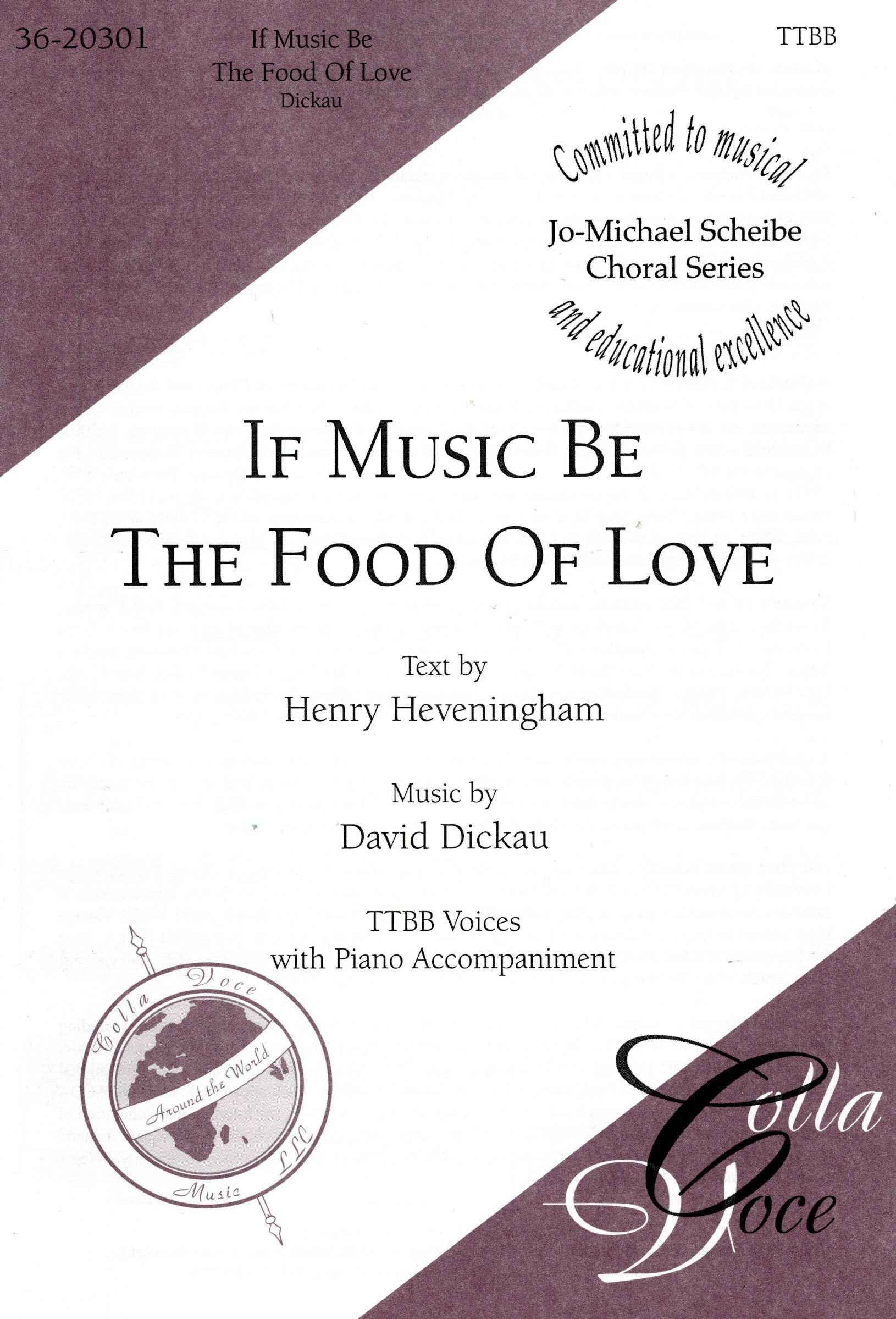 【男聲四部】《If Music Be The Food Of Love》