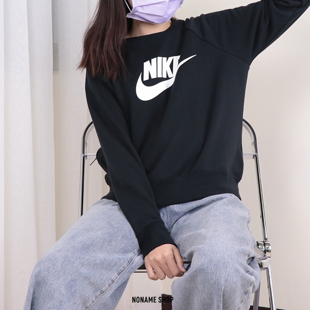 🎄聖誕限定優惠🎄 NIKE Essential Crew Top 字勾 刷毛 長袖 大學TEE