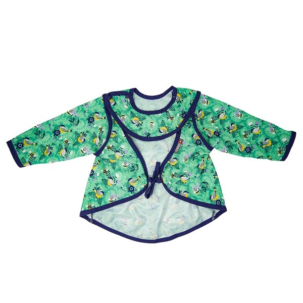 英國Close Pop-in 嬰兒多功能口袋圍兜/畫畫衣-晨間花園