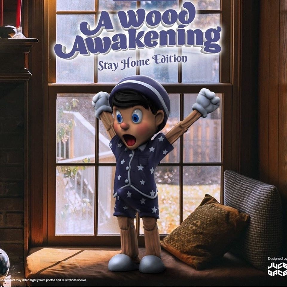 Mighty Jaxx A WOOD AWAKENING CHILL- OUT 勃起小木偶 皮諾丘 小木偶 睡衣特別款 禮盒版 現貨