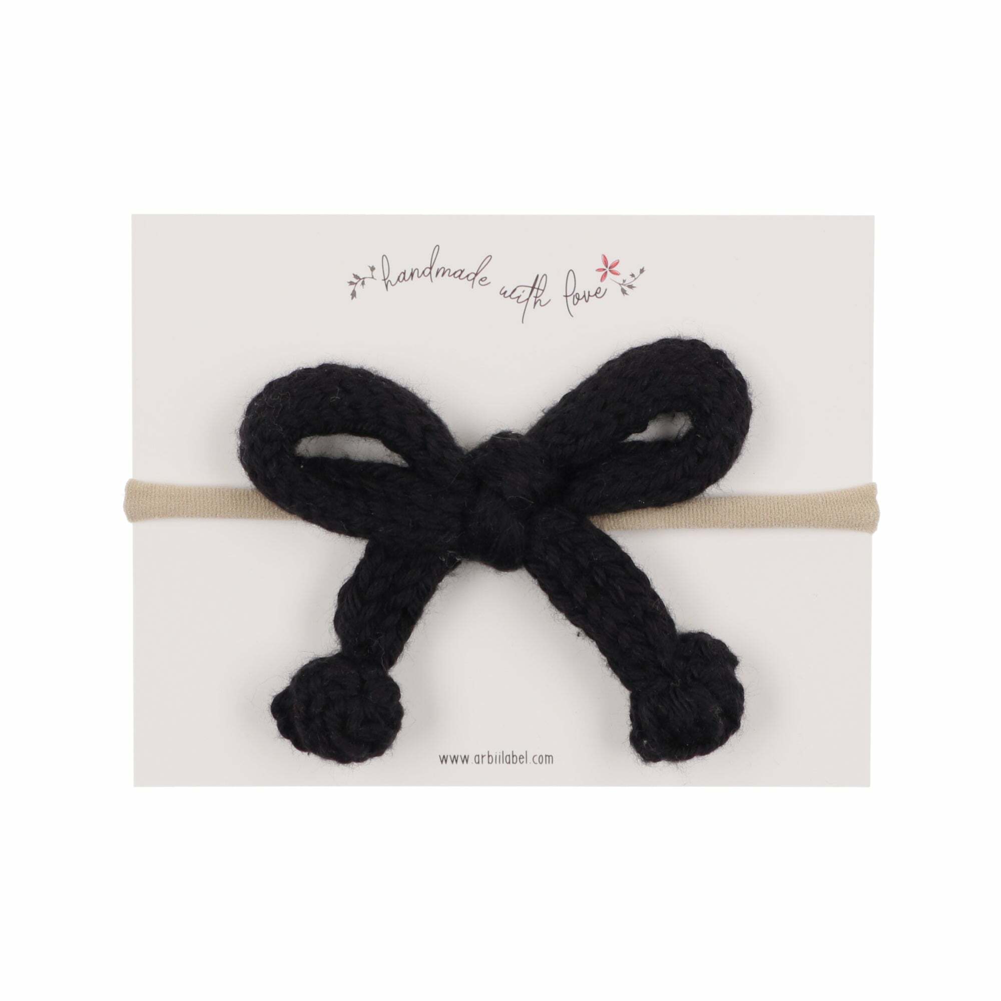 ARBII LABEL - Black Crochet Knit Baby Band