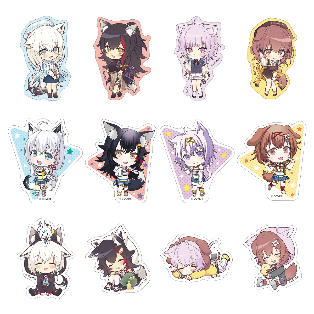 「官方代購」Hololive x Namco Parks  貼紙SET   Hololive in Hamleys DOKIx2 Renezvous #3   Gamer