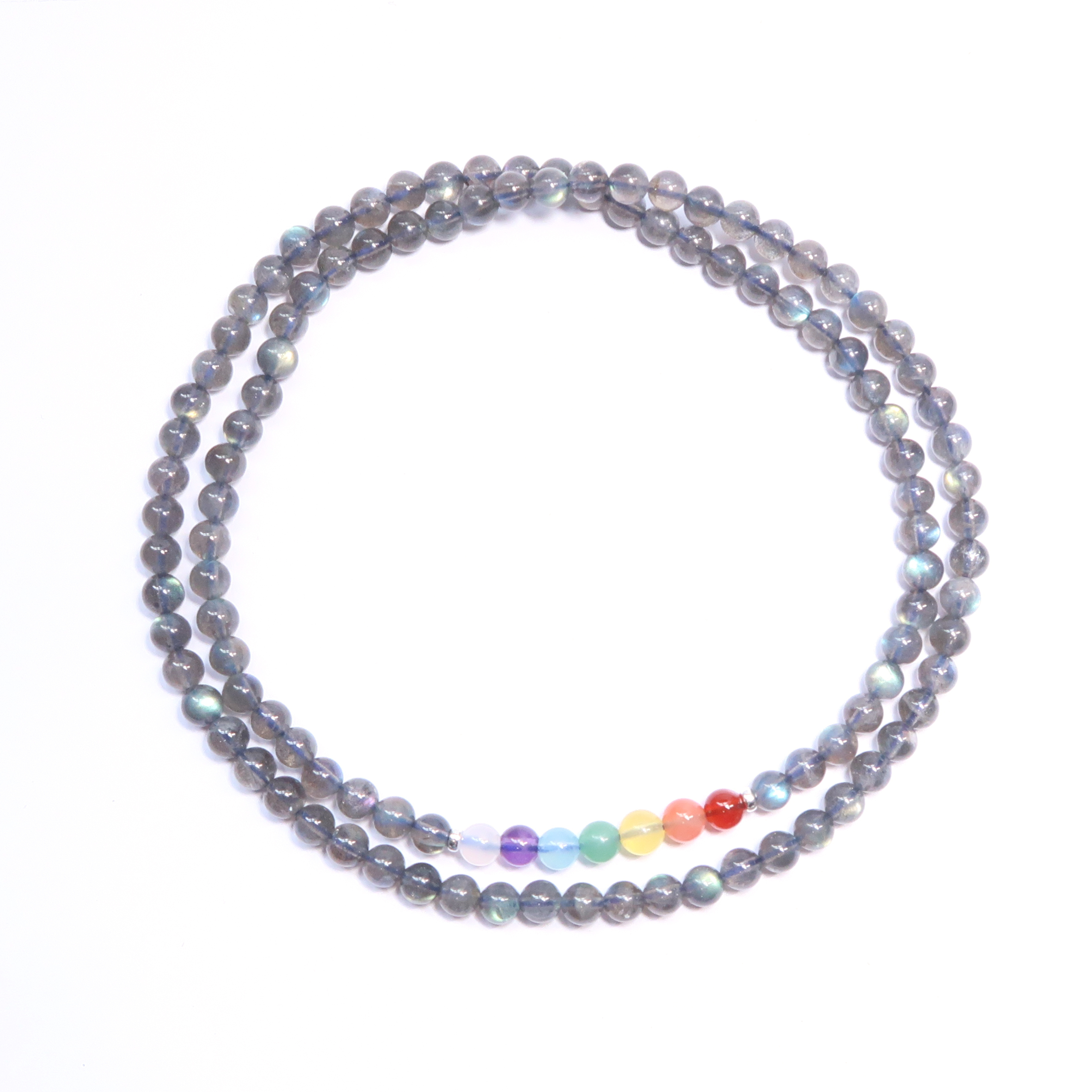 6mm 七輪拉長石手串 (108顆)