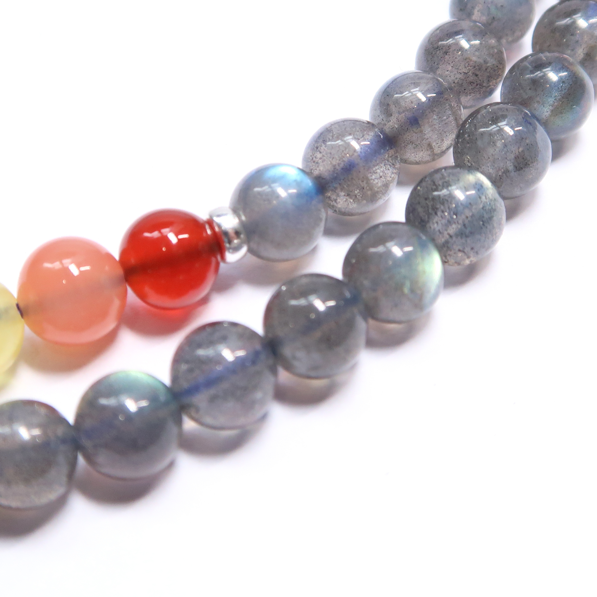 6mm 七輪拉長石手串 (108顆)