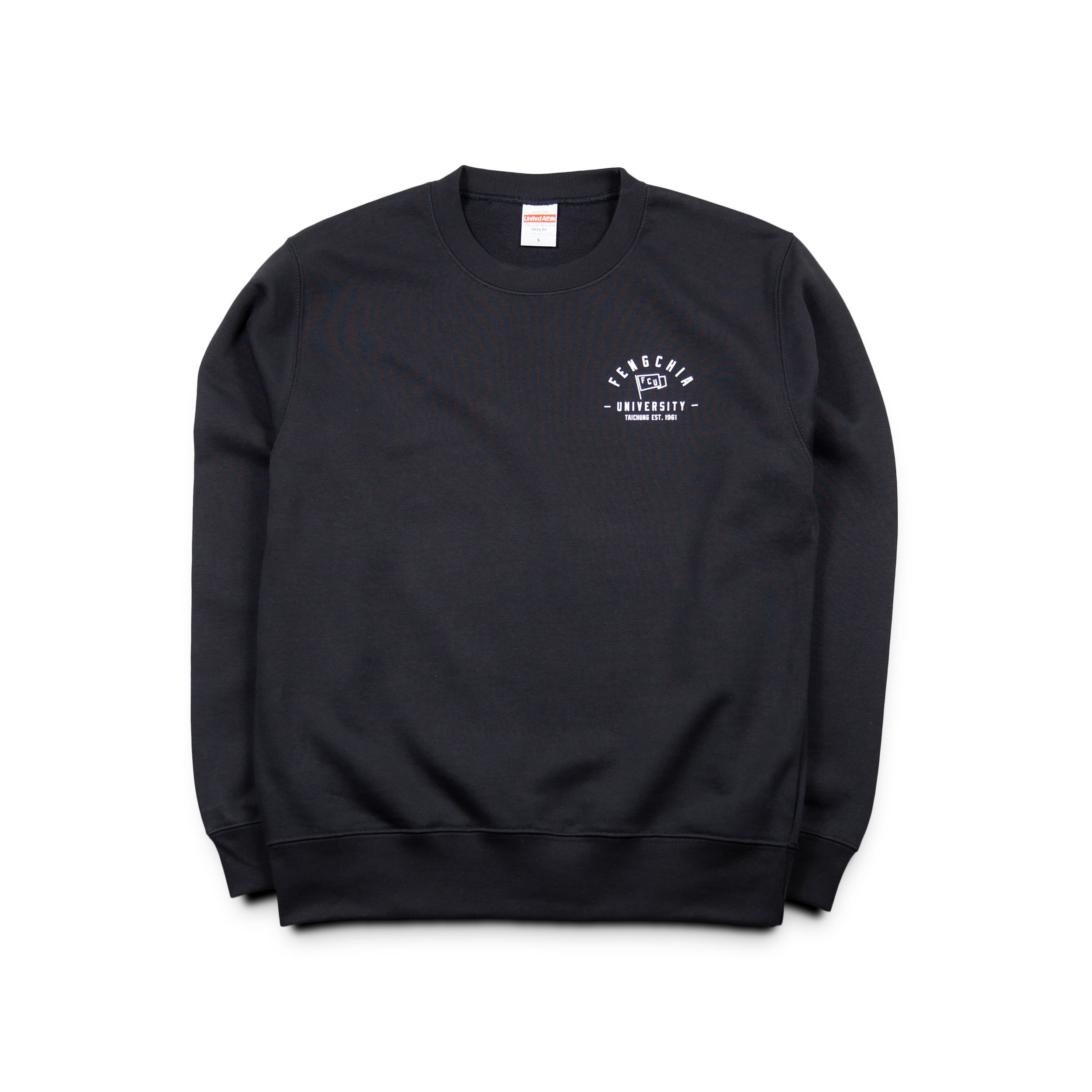United Athle® 逢甲大學 復古標誌 大學T系列(黑色)