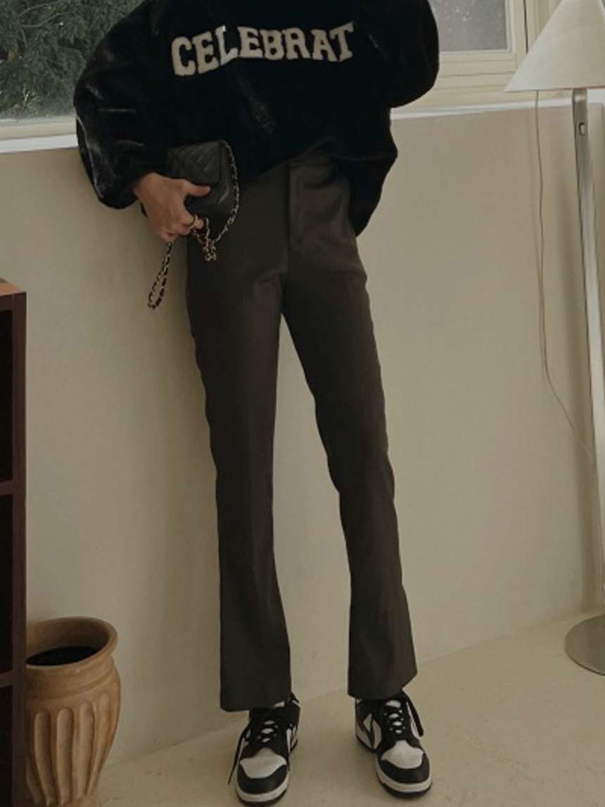 磨毛直筒西裝褲*3色