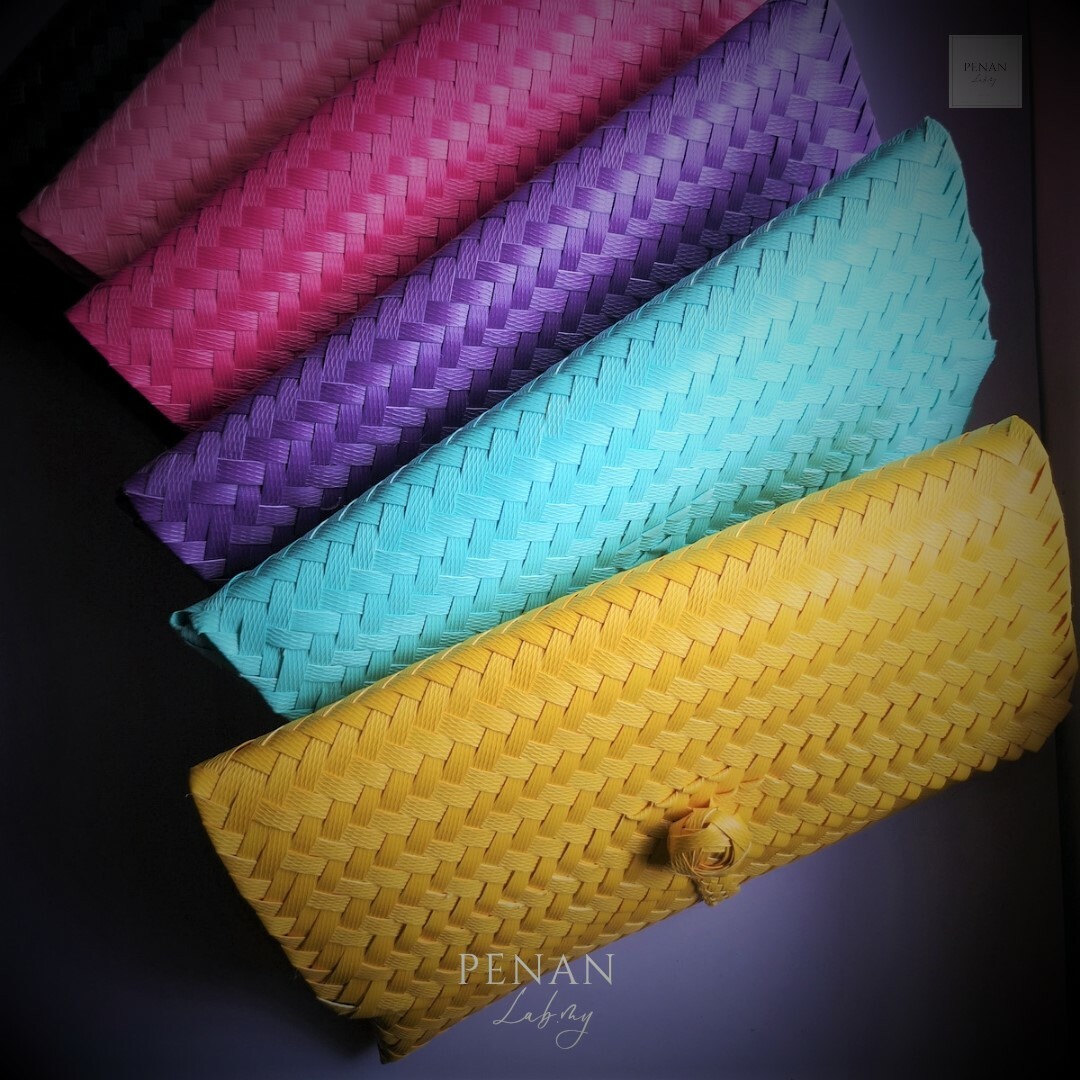 Assorted Colors Penan Clutch L (standard weaved)