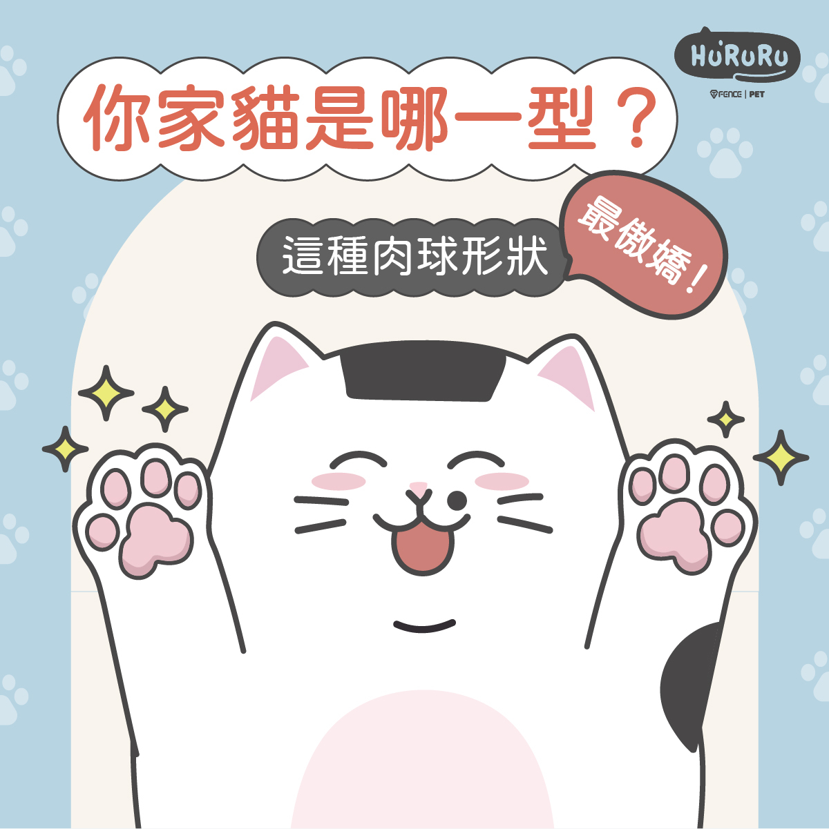 貓前腳肉球手相算命算出貓咪個性