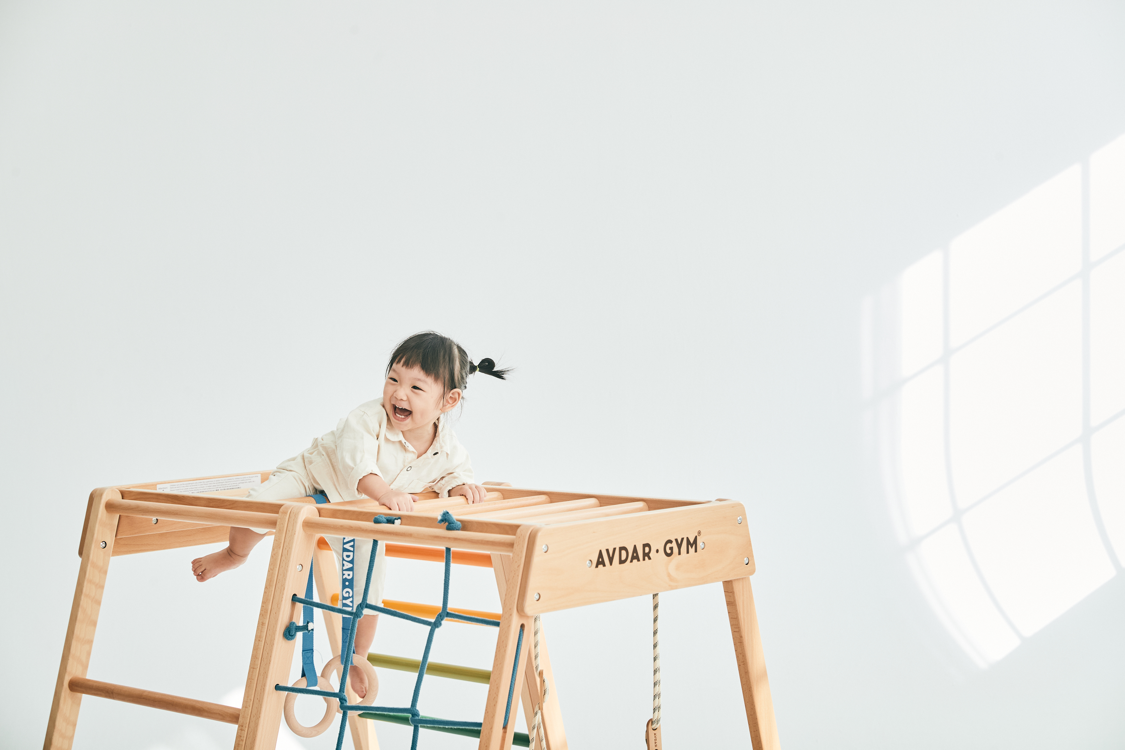 AVDAR Gym櫸木彩虹款兒童攀爬架-滿足寶寶攀爬需求促進本體覺發展