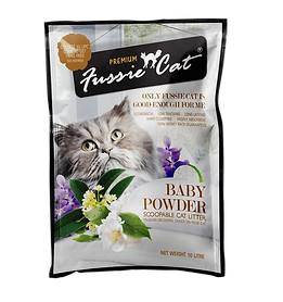 Fussie Cat Bentonite Litter Baby Powder 5L