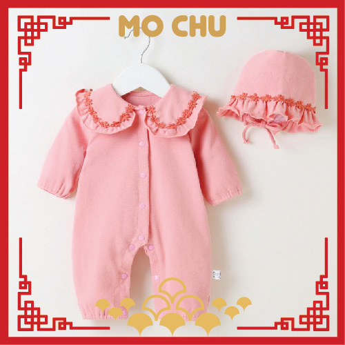 (73.80cm現貨)小紅帽荷葉邊包屁衣