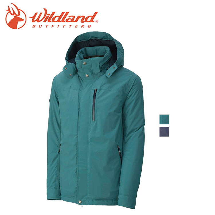 Wildland 荒野 PR棉輕量防水保暖外套 男款 (鐵灰、湖綠)  防風/防水/透濕/都會休閒 04W32902