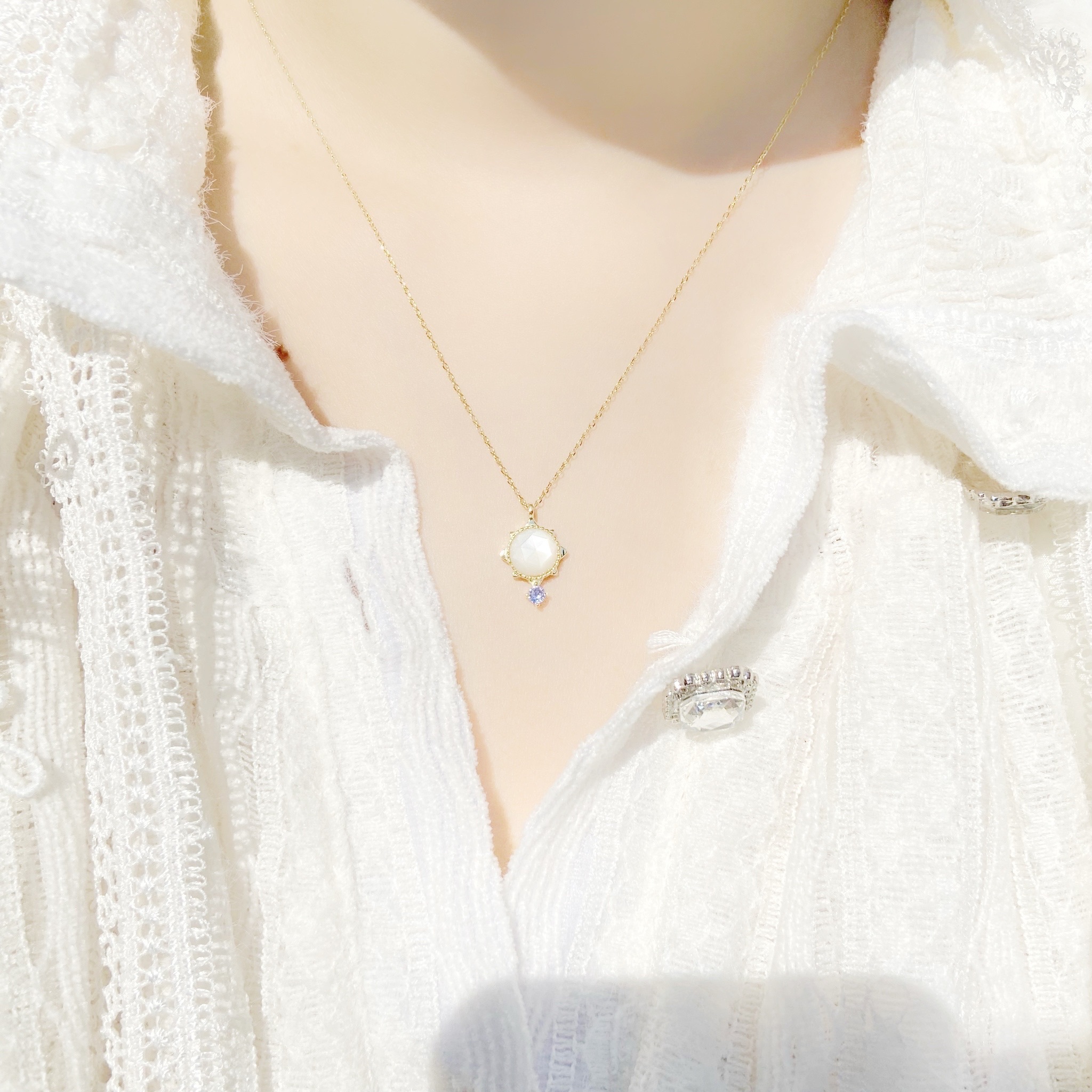 | 925純銀・ 14k金 | 雪中摩天輪項鍊 | NE0415 |