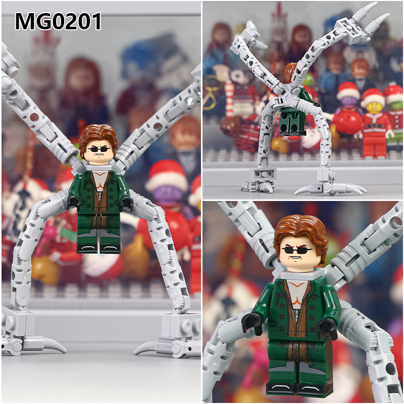 Custom Minifigure MOC LEGO Nuovo in Blister 1 G3 Doctor Octopus vers 