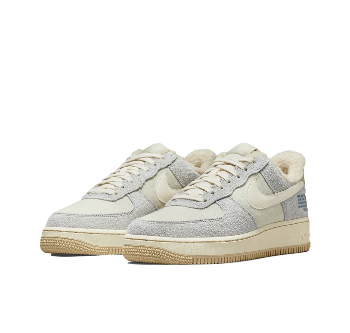 Nike Air Force 1'07 " Photondust Pale Ivory " 淺灰卡其 毛絨內裡 休閒鞋