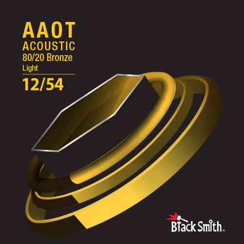 木吉他弦 Black Smith AABR-1254 碳纖維 AAOT 厚包膜 黃銅